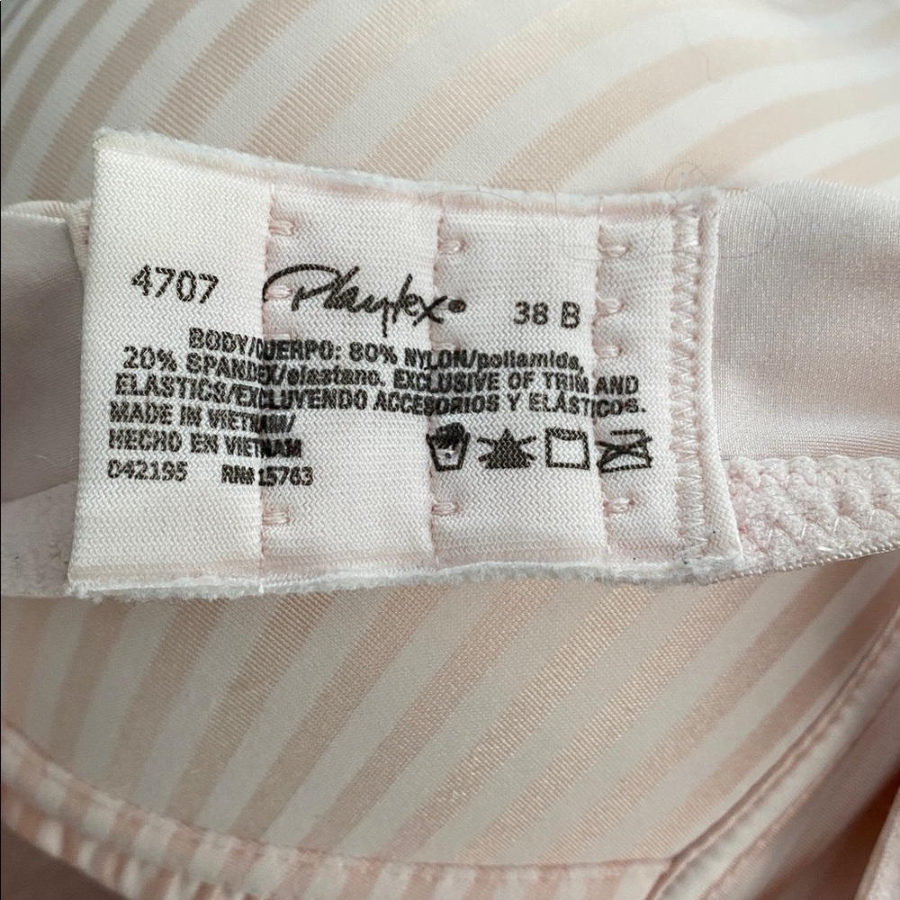 Playtex Satin Wireless Padded Bra - Size 38 B - Picture 7 of 7
